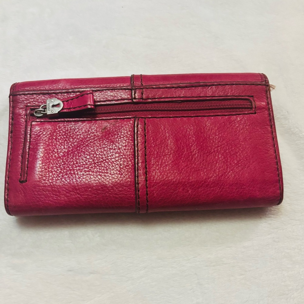 Fossil Maddox Marlow Leather Trifold Wallet, Beautiful Condition EUC - Picture 2 of 12